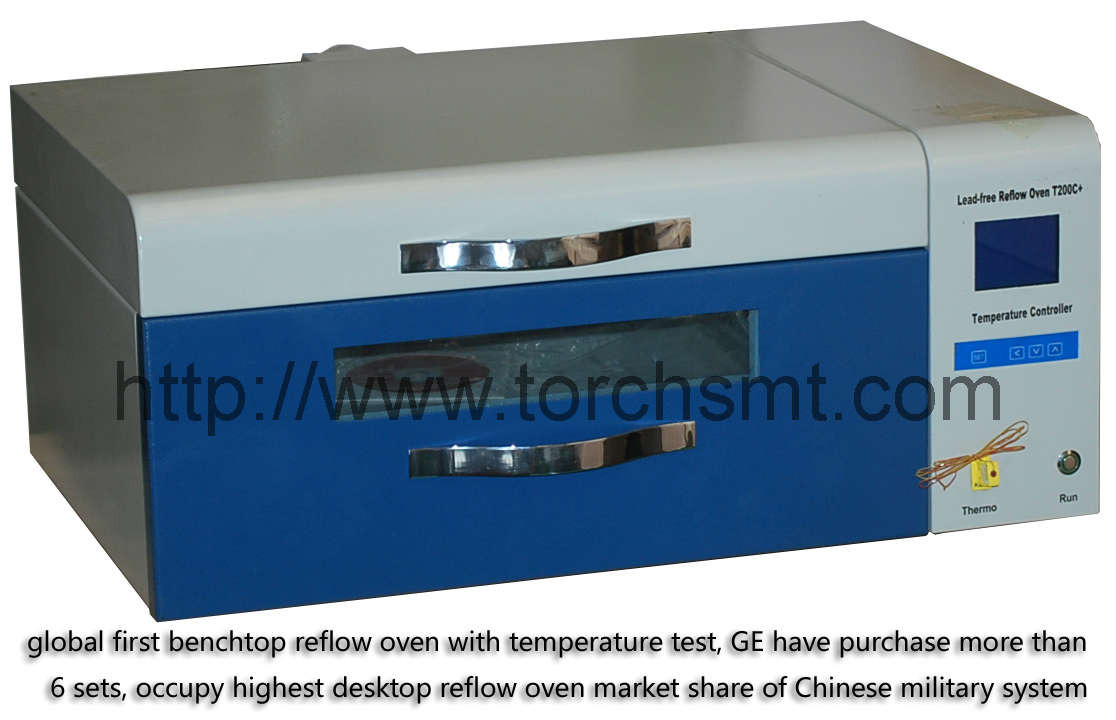 Lead free reflow oven with temperature testing T200C+